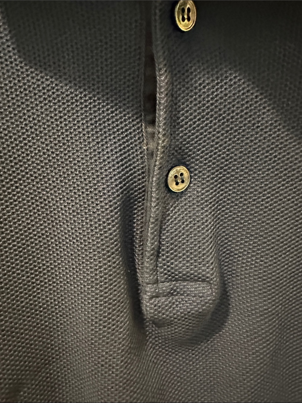 Loro Piana Dark Navy Long-Sleeve Polo Shirt - Picture 13 of 14